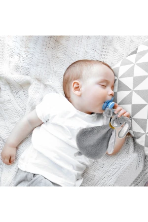 Babyjem Emzik Askılı Tavşan Uyku Arkadaşı Gri