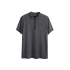 Bad Bear 21.01.07.010 Cord Polo Yaka Yarim Fermuar Kisa Kol Erkek Tshirt - Antrasit