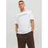 Jack&jones 12234759 0 Yaka Erkek Tshirt - Beyaz