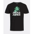 Jack&jones 12238850 0 Yaka Erkek Tshirt - Siyah