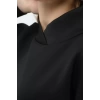 Frappa Miu Yaka Çapraz Yarasa Kol Bayan Sweat - Siyah