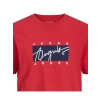Jack&jones 12228254 0 Yaka Erkek Tshirt - Kirmizi
