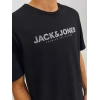 Jack&jones 12234759 0 Yaka Erkek Tshirt - Siyah