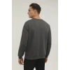 Lumberjack Sn75 Basic C Neck 0 Yaka Erkek Sweat - Antrasit Melanj
