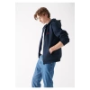 Mavi 066979 Kapsonlu Fermuarli Erkek Sweat - Lacivert