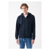 Mavi 066979 Kapsonlu Fermuarli Erkek Sweat - Lacivert
