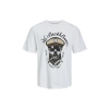 Jack&jones 12227779 0 Yaka Erkek Tshirt - Beyaz