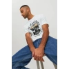 Jack&jones 12227779 0 Yaka Erkek Tshirt - Beyaz