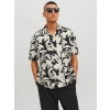 Jack&jones 12233544 Desenli Erkek Gomlek - Gri Desenli