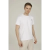 Lumberjack Ml Kennedy 11ct1079 0 Yaka Erkek Tshirt - Beyaz