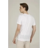 Lumberjack Ml Kennedy 11ct1079 0 Yaka Erkek Tshirt - Beyaz
