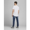 Jack&jones 12113648 0 Yaka Erkek Tshirt - Beyaz