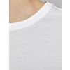 Jack&jones 12113648 0 Yaka Erkek Tshirt - Beyaz