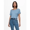 Only 15106662 0 Yaka Basic Bayan Body - Acik Mavi