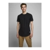 Jack&jones 12113648 0 Yaka Erkek Tshirt - Siyah