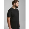 Jack&jones 12184933 0 Yaka Erkek Tshirt - Siyah