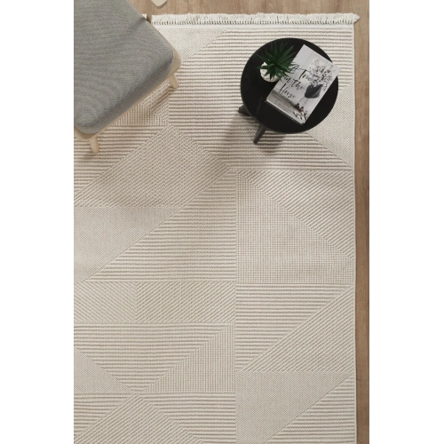 Arya Krem İskandinav Dekoratif Halı