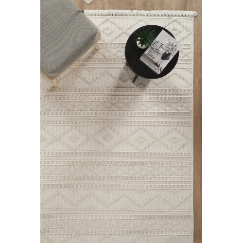 Arya Krem İskandinav Dekoratif Halı