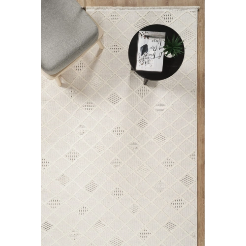 Arya Krem İskandinav Dekoratif Halı