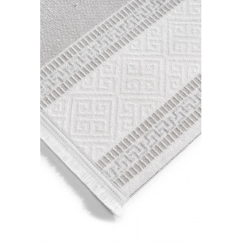 İnci Akrilik Halı Gri-Beyaz