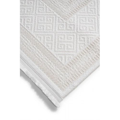 İnci Akrilik Halı Bej-Beyaz