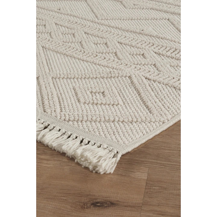 Arya Krem İskandinav Dekoratif Halı