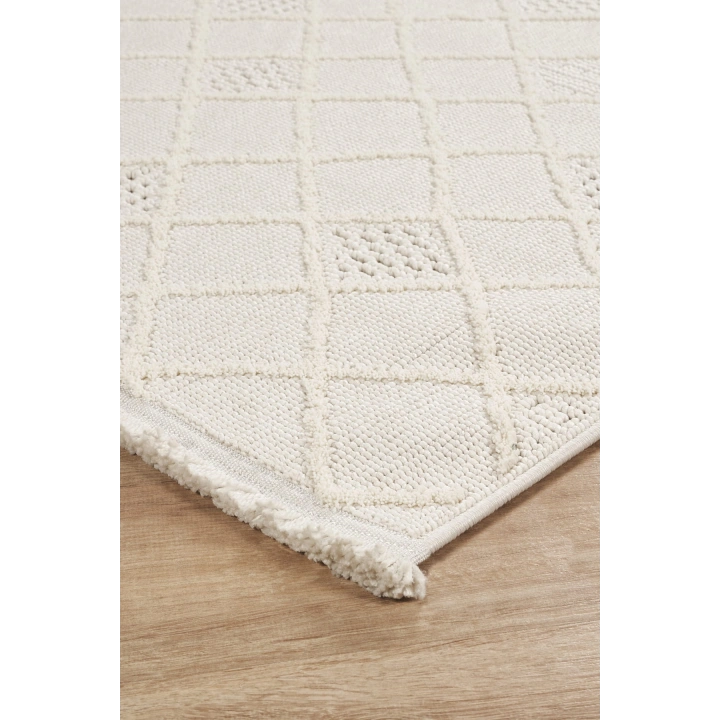 Arya Krem İskandinav Dekoratif Halı