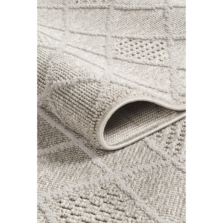 Arya Gri İskandinav Dekoratif Halı