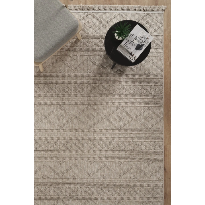 Arya Bej İskandinav Dekoratif Halı