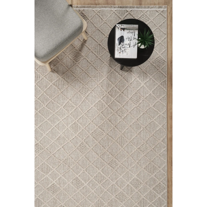 Arya Bej İskandinav Dekoratif Halı