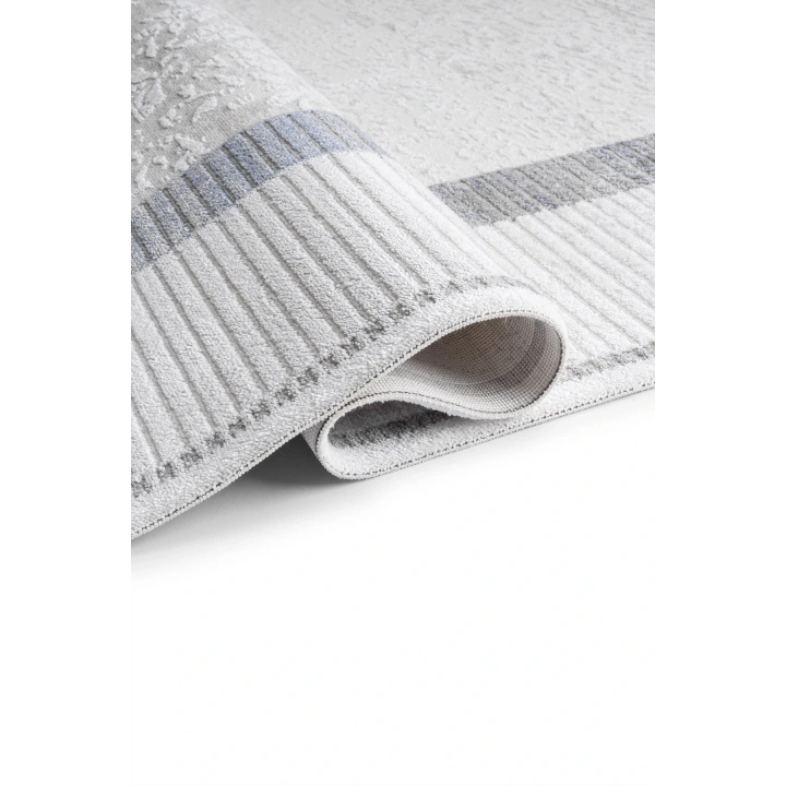 İnci Akrilik Halı Mavi-Beyaz