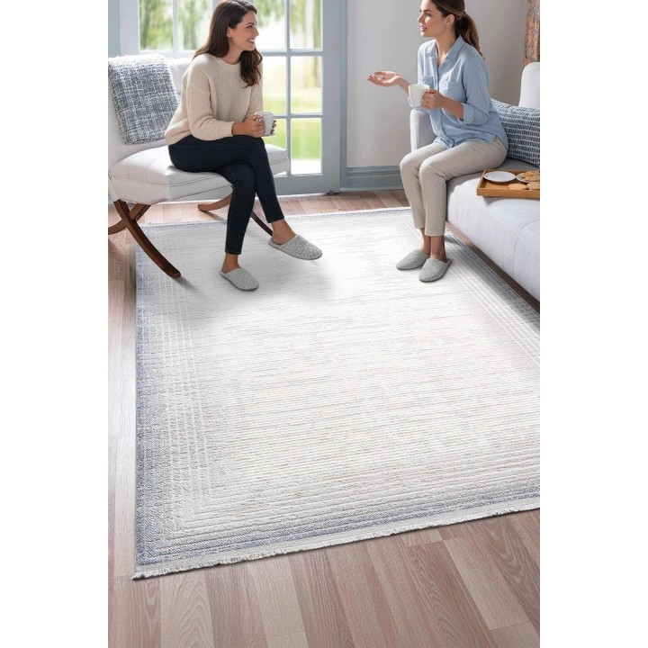 İnci Akrilik Halı Mavi-Gri