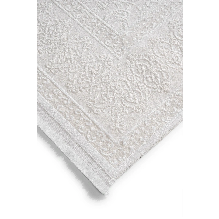 İnci Akrilik Halı Bej-Beyaz