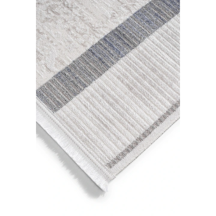 İnci Akrilik Halı Mavi-Beyaz