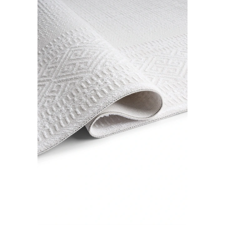 İnci Akrilik Halı Beyaz-Beyaz