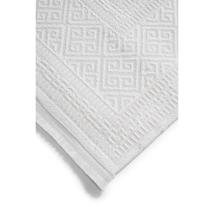 İnci Akrilik Halı Beyaz-Beyaz