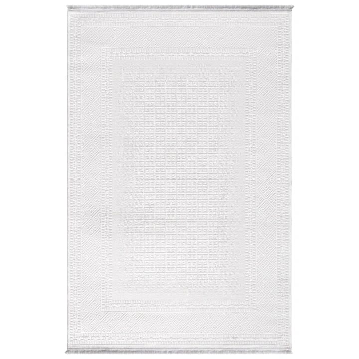 İnci Akrilik Halı Beyaz-Beyaz