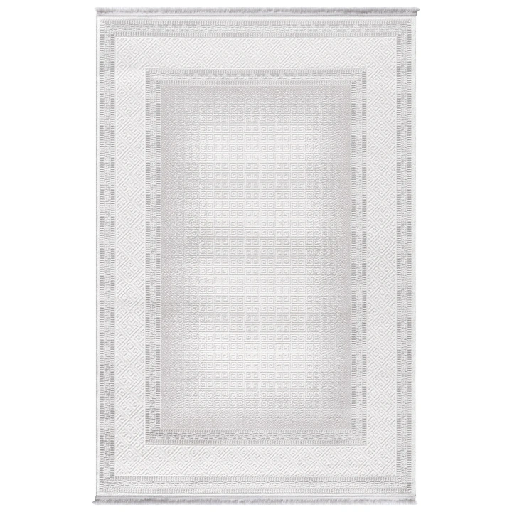 İnci Akrilik Halı AçıkGri-Beyaz