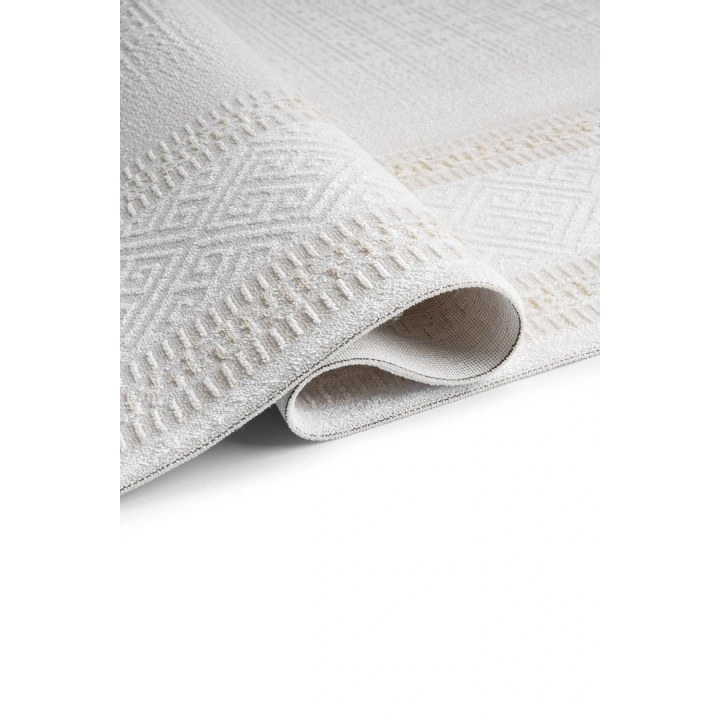 İnci Akrilik Halı Gold-Beyaz