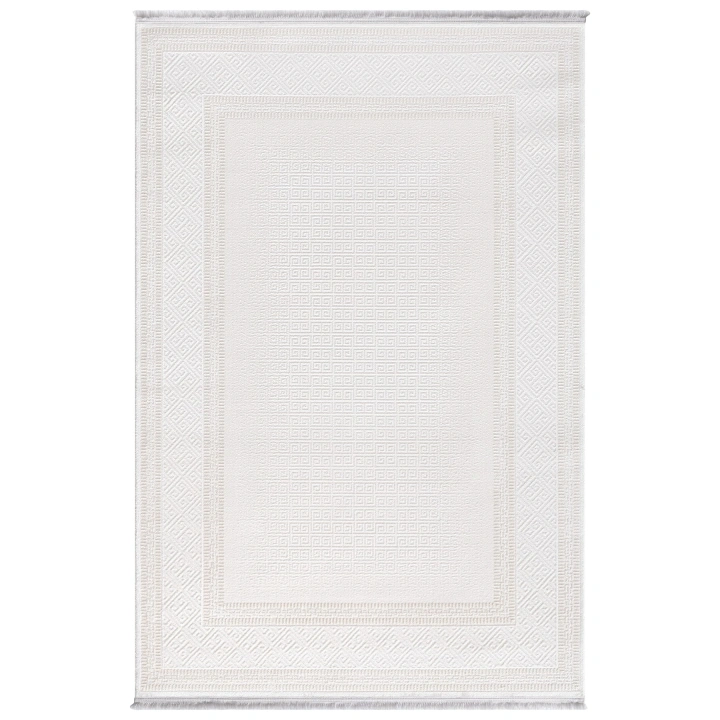 İnci Akrilik Halı Bej-Beyaz