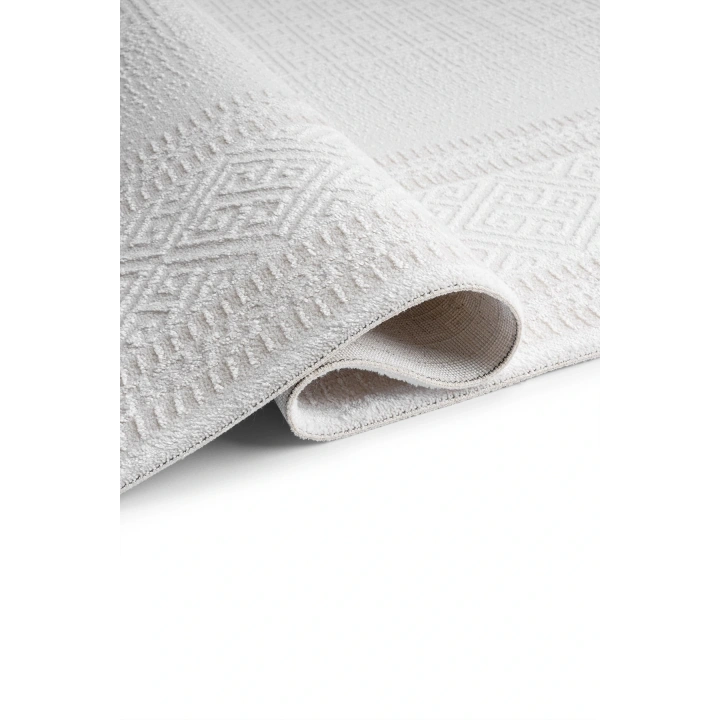 İnci Akrilik Halı Bej-Beyaz