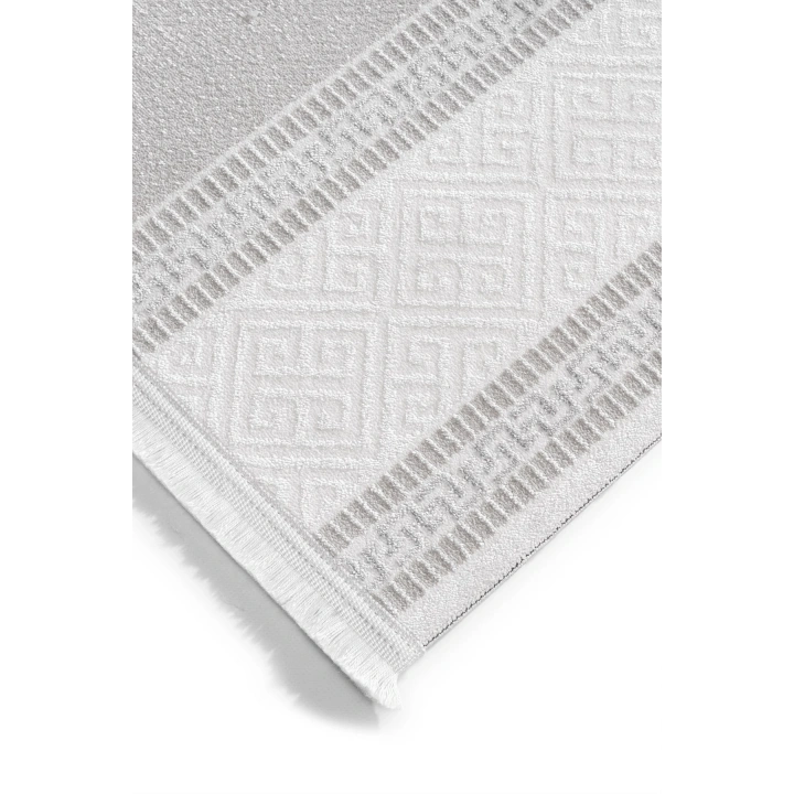 İnci Akrilik Halı Gri-Beyaz