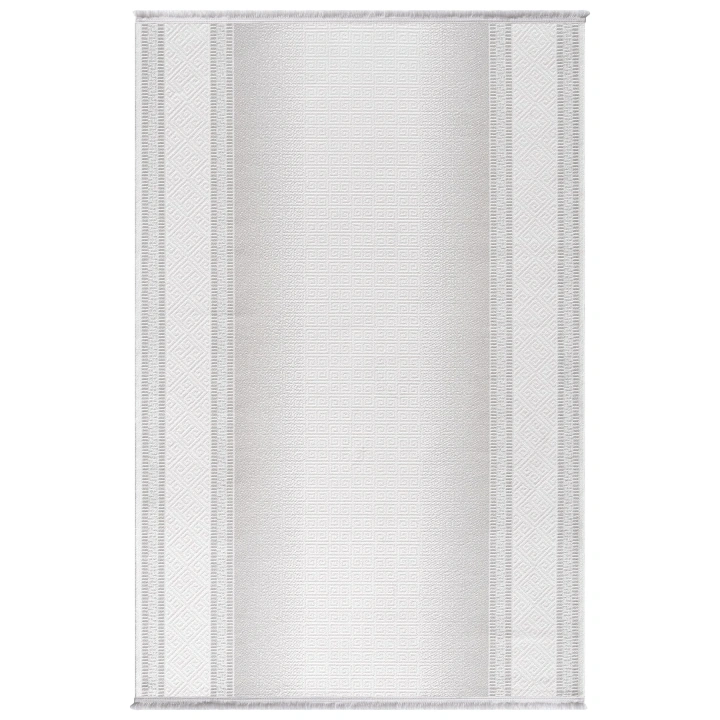 İnci Akrilik Halı Gri-Beyaz