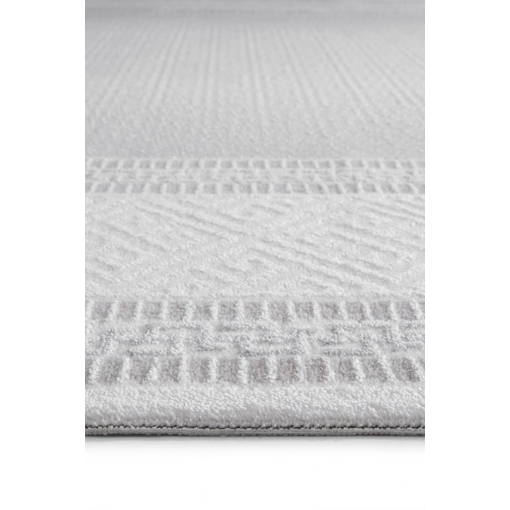 İnci Akrilik Halı Gri-Beyaz