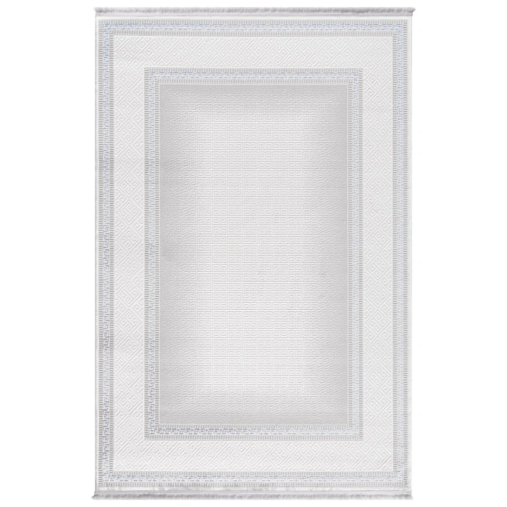 İnci Akrilik Halı Mavi-Beyaz