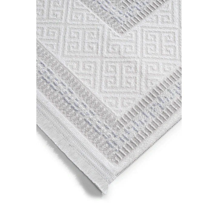 İnci Akrilik Halı Mavi-Beyaz