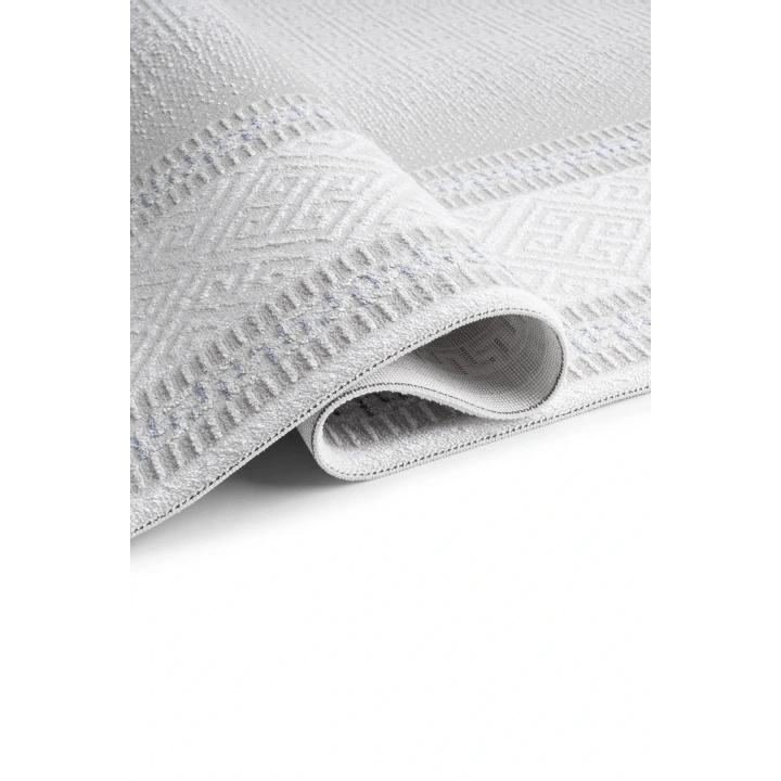 İnci Akrilik Halı Mavi-Beyaz