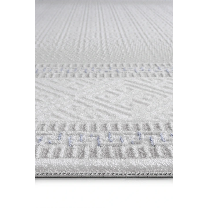 İnci Akrilik Halı Mavi-Beyaz