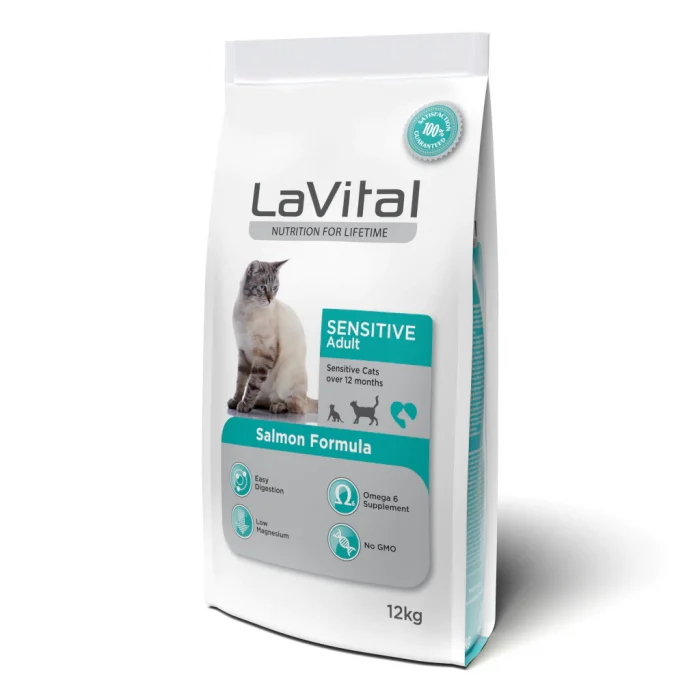 LaVital Sensitive Somonlu Yetişkin Kedi Maması 12 Kg