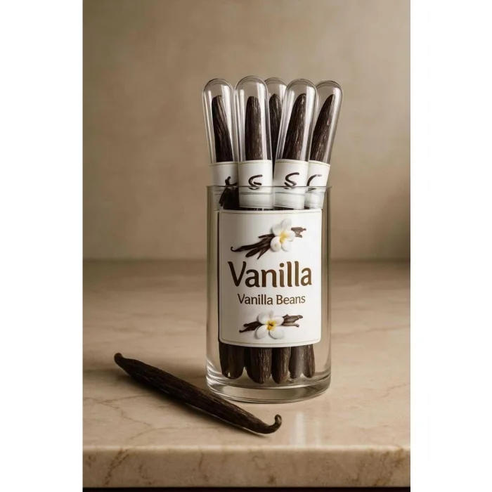 Gurme Vanilya Çubuğu 2 Adet Cam Tüpte Yeni Hasat